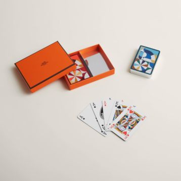 HERMES ブリッジカード Set of 2 Cheval Natte bridge playing cards | Hermès Mainland China
